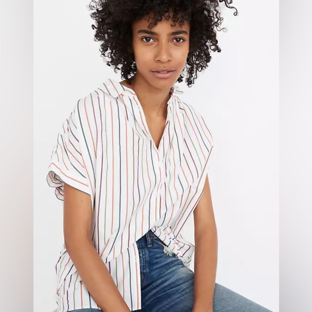 Madewell Multicolor Striped Button Down Shirt